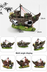 Piraat Schip Gevormd <span class=keywords><strong>Aquarium</strong></span> Decor Levert <span class=keywords><strong>Aquarium</strong></span> Decoraties <span class=keywords><strong>Aquarium</strong></span> <span class=keywords><strong>Aquarium</strong></span> Decoratie Verbergen Grot <span class=keywords><strong>Aquarium</strong></span> Gootsteen Schip - Product Image 3