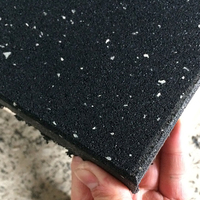 Tapis de sol en caoutchouc granulé pour salle de sport, équipement de fitness à domicile, tapis antidérapant pour salle de sport