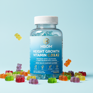 Gomitas para Aumentar la Estatura OEM que Contienen Vitamina C, D3, K2, <span class=keywords><strong>Zinc</strong></span>, Colágeno y Cúrcuma para Apoyar la Salud Ósea - Product Image 5