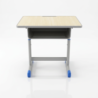 Ensemble de bureau et chaise ergonomiques pour étudiants, table d'étude réglable pour centre de formation, mobilier de salle de classe