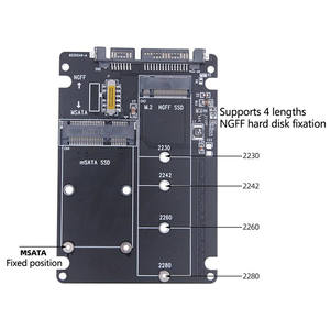 SATA 60 Гбит/с <span class=keywords><strong>M</strong></span>.<span class=keywords><strong>2</strong></span> твердотельный SSD to SATA3 внешний жесткий диск NGFF MSATA к последовательному порту адаптер карты двойного назначения два-в-одном - Product Image 4