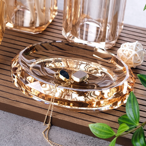 Accessori per il Bagno Direttamente dalla Fabbrica, Vassoio Portaoggetti in Acrilico con Sfaccettature Diamantate, <span class=keywords><strong>Portasapone</strong></span> in Acrilico di Alta Qualità - Product Image 4