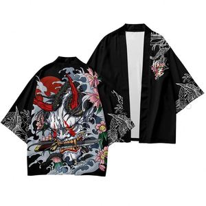 16 Estilos de Camisas Haori Japonesas con Estampado de Carpas Marinas para Cosplay, Capa, Disfraz de Kimono de Anime para Cosplayer - Product Image 3