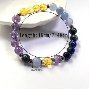 Natural Stone <b>Bracelet</b> Colorful Glass Beaded Charm of Success Professional White Label Maintenance Tips Card - Product Image 4