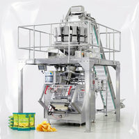 Machine d'emballage multifonctionnelle VFFS pour chips et snacks, pesage automatique 200g 500g 1kg