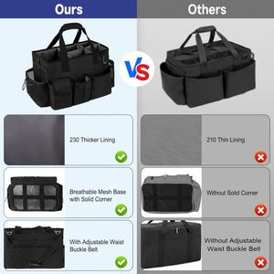 Muestras gratuitas de productos de limpieza: Bolsa organizadora con ruedas y asa para productos de limpieza, para el hogar y lavado de autos - Product Image 3