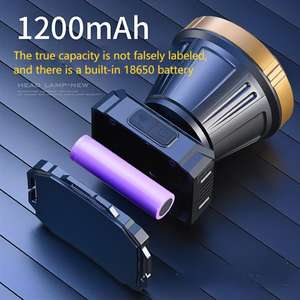 HL55 Hand Held Strong Beam Long-range Mining Lamp Large Aperture LED Rechargeable IP65 Waterproof Adjustable Focus Outdoor - Product Image 4