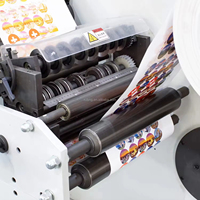 RTRY-520B 3 Couleur Alunimun Feuille Papier Flexographique Machine D'impression Imprimante avec Rorary Die Cutter