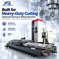 Machine d'usinage horizontale CNC HBD-3018-130, 3 axes, BT50, 40 outils ATC, machine de découpe de métaux robuste