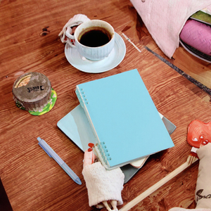 Sổ tay A5 bìa cứng PP, hộp đựng, mẫu trống in thăng hoa, có thể tùy chỉnh, kiểu kẹo macaron cổ điển, dành cho học sinh - Product Image 3