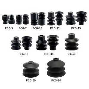 HOFUJNG PCG-10 White/Black Small Mini Rubber/Silicone <b>Vacuum</b> Suction Cups with <b>Vacuum</b> <b>Pump</b> Support Customizable - Product Image 2