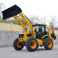 Chargeuse-pelleteuse diesel 4x4 de 3, 5 et 8 tonnes, godet de 1,2 m³, capacité de 4000 kg, type JCB, excavatrice sur roues pour la construction
