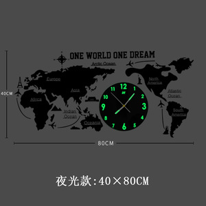 ลูกโลกจำลองสำหรับตกแต่งบ้าน, นาฬิ<span class=keywords><strong>กา</strong></span>ติดผนังแผนที่โลกอะคริลิค 3 มิติ สำหรับตกแต่งผนัง, นาฬิ<span class=keywords><strong>กา</strong></span>แผนที่<span class=keywords><strong>โลก</strong></span> 3 มิติ พร้อมไฟเรืองแสง - Product Image 2