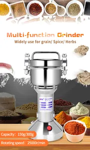 150g Grain Grinder Mill Commercial Pulverizer Grinder Powder Machine Grinder For Dry Herb Spice Coffee Bean Corn