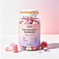 Gummies sans sucre pour cheveux, peau et ongles OEM – Soutien beauté saveur fruits naturels – 60 unités – Complément alimentaire marque privée