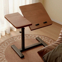 Support d'ordinateur portable multifonctionnel et portable pour lecture et écriture au chevet, réglable en hauteur, avec plateau roulant pour chambre à coucher