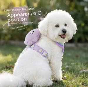 Arnés de pecho para perro, modelo nuevo, con muñeco desmontable, correa de tela de red transpirable para uso en exteriores - Product Image 5