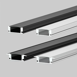 Profilé LED en aluminium pur de Shenzhen pour bande LED, canal encastré en aluminium pour cloison sèche, diffuseur, profils en aluminium - Product Image 1