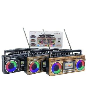 NUEVO Altavoz Bluetooth con Energía Solar FP-362-S con Luces Disco, Radio FM AM SW1-2 de 4 Bandas, Reproductor de Música USB TF - Product Image 1