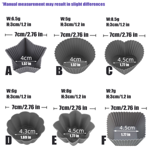 2.76 inch Silicone <span class=keywords><strong>Muffin</strong></span> cup khuôn cao cấp chất lượng tái sử dụng cupcake lót nhiệt độ cao Baking cup <span class=keywords><strong>Muffin</strong></span> trường hợp DIY Mousse - Product Image 3