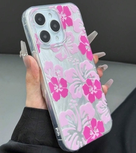 2025 nuova custodia per telefono con fiore <span class=keywords><strong>rosa</strong></span> grande per <span class=keywords><strong>iPhone</strong></span> 16 15 <span class=keywords><strong>Pro</strong></span> <span class=keywords><strong>Max</strong></span> 14 <span class=keywords><strong>13</strong></span> 12 11 filato di piume lucido IMD <span class=keywords><strong>Cover</strong></span> per cellulare antiurto - Product Image 4