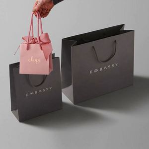 ถุงกระดาษคราฟท์สำหรับส่งสินค้าขายส่ง ถุงกระดาษแบบกำหนดเอง ถุงกระดาษบรรจุภัณฑ์พร้อมข้อความขอบคุณ พิมพ์โลโก้ของคุณเองได้ - Product Image 4