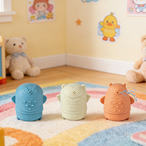 مجموعة ألعاب استحمام الأطفال من MY TOYS، ألعاب سيليكون مقاومة للماء، ألعاب تعليمية عائمة قابلة للفك والتركيب بتصميم حيوانات، مثالية للصيف - Product Image 2