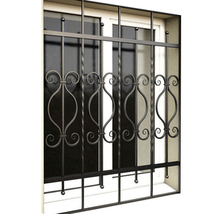 De acero de hierro <span class=keywords><strong>Parrilla</strong></span> de ventana diseño personalizado decorativa de la ventana rejillas casa Ventana de metal guardia - Product Image 1