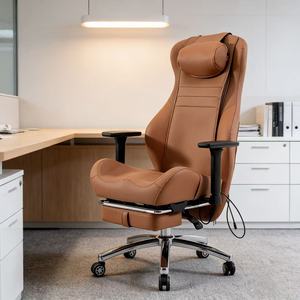 Silla de Oficina Ergonómica Plegable de Cuero PU de Lujo con Vibración y Manipulación Táctil JQ-MOC-01 - Product Image 3