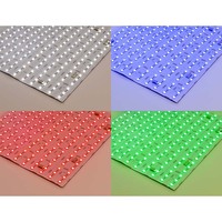 Feuille LED RGBW SMD5050 PARFAITE 300*300mm - 216 LED, 6 LED découpables, CRI élevé Ra≥90, Europe, États-Unis, vente chaude, rétroéclairage marbré, DC24V