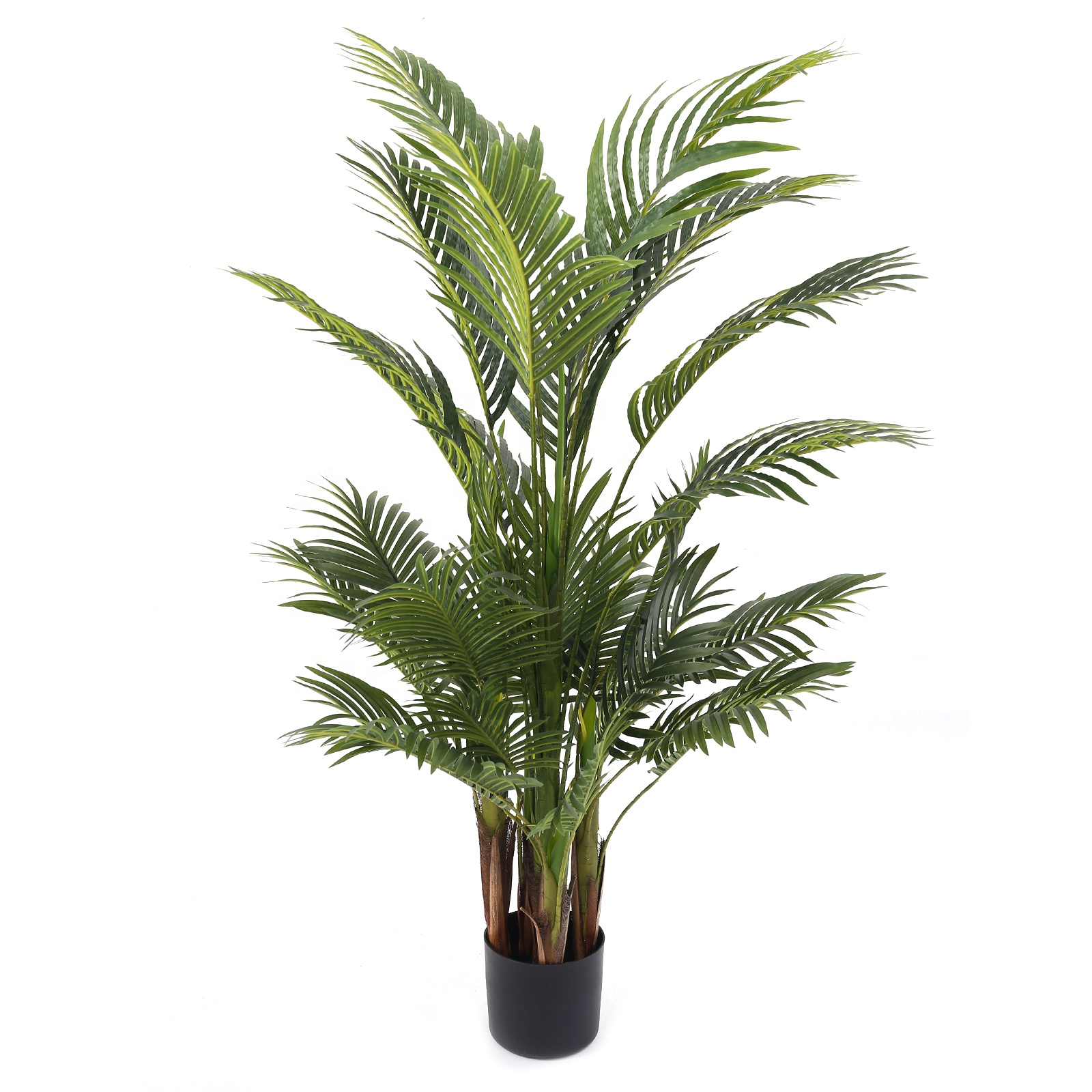 Искусственное зеленое пластиковое дерево 5 футов, искусственные пальмы с горшком для украшения дома и сада, оптовая продажа