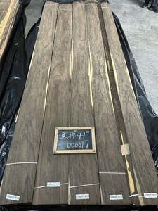 วอลเปเปอร์ไม้แผ่นบาง 0.5 มม. เกรด AAA สีดำ ลายไม้ซิริโคเต้ สำหรับเฟอร์นิเจอร์และโรงแรม วีเนียร์ไม้ซิริโคเต้ธรรมชาติ - Product Image 2