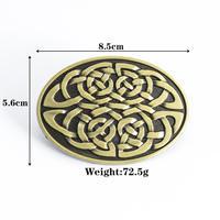 Boucle de ceinture en métal vintage personnalisée, boucle à ardillon en alliage de zinc moulé sous pression pour ceinture homme, accessoires vestimentaires de style celtique exquis