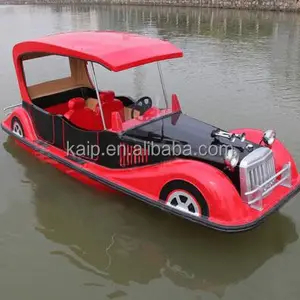 Barco eléctrico de coche con pedal para 4 personas