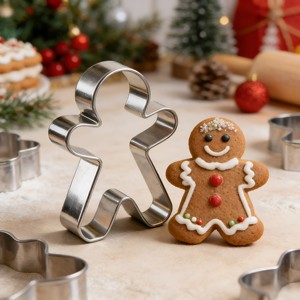 <span class=keywords><strong>Emporte</strong></span>-pièces de Noël personnalisés 2026 en acier inoxydable, moule à biscuits, outils de pâtisserie DIY, conception et logo personnalisés, directement de l'usine OEM ODM - Product Image 3
