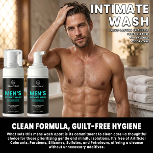 Jabón Íntimo Masculino de Marca Privada Personalizada, Jabón Corporal con pH Equilibrado, Fórmula Natural y Orgánica, Desodorante y Limpiador para Partes Íntimas Masculinas - Product Image 3