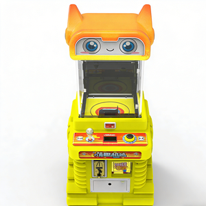 آلة ألعاب تعمل بالعملات المعدنية لسحب الهدايا، نموذج معدني وبلاستيكي، لعبة رافعة بحبل قابل للقطع، آلة بيع هدايا كبيرة لسحب الدمى، باللون الوردي - Product Image 3