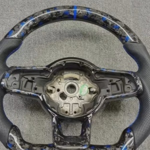 Volant en fibre de carbone forgé pour Volkswagen VW <span class=keywords><strong>Golf</strong></span> MK7 7.5 GTI <span class=keywords><strong>GTD</strong></span> GTE R 2013-2020 Polo GTI CC pour Tiguan Passat - Product Image 2