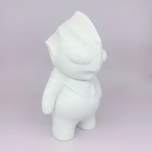 Wholesale Fluid Piggy Bank Ultraman Children's Graffiti Hand-painted Toys Vinyl White Embryo Doll For Kids