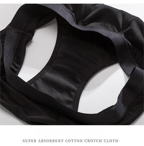 Culottes menstruelles taille haute pour femmes, super absorbantes, en fibre de bambou et coton, 4 couches anti-fuites, pour l'incontinence féminine, absorbantes - Product Image 4