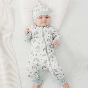 <span class=keywords><strong>Pigiama</strong></span> Intero Primaverile in Fibra di Bambù per Neonata Sacco Nanna Neonato in Bambù con Cerniera YKK Tutina per Bambino Piccolo <span class=keywords><strong>Pigiama</strong></span> in Bambù - Product Image 5