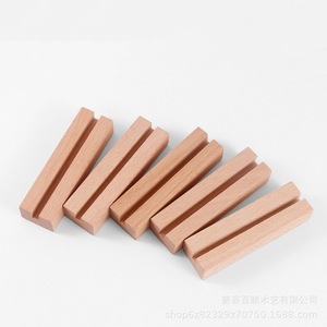 ที่ใส่การ์ดไม้ ที่ใส่โน้ต 8x2.5x1.5 ซม. 8x3x2 ซม. 10x2.2x1.6 ซม. 10x3x2 ซม. ของตกแต่งโต๊ะทำงาน สำหรับปฏิทิน โปสการ์ด บันทึกข้อความ - Product Image 3
