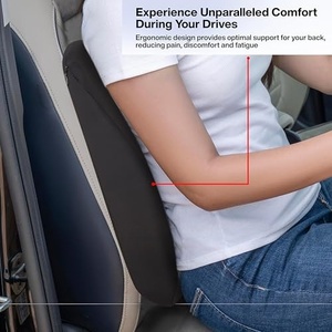 Ergonomic Lumbar <b>Support</b> Pillow for Office Chair Car Seat - Memory Foam Back <b>Support</b> <b>Cushion</b> for Lower Back Pain Relief - Product Image 3