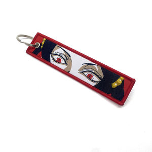 Porte-clés design Anime tueur de démons porte-clés double face moto voiture porte-clés brodé de forme personnalisée Anime - Product Image 6