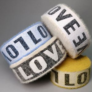 Bande élastique en peluche haute douceur et haute ténacité pour vêtements, matériau de sangle de qualité supérieure - Product Image 1