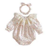 Nouvelle collection automne 2026 : Combinaisons et robes à manches longues en pur coton pour bébés filles, tenues assorties pour sœurs