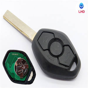 Chiave remota con 3 bottoni a forma di diamante per <span class=keywords><strong>BMW</strong></span> E38 E39 <span class=keywords><strong>E46</strong></span> per sistema 433MHZ con Chip PCF7935AS per lama HU92 - Product Image 4