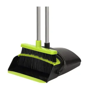 Top Seller Long Handle Kitchen Windproof Broom And Dustpan Set With Teeth For Home