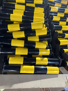 Junxiao Stalen Buis Waarschuwing Anti-Botsing Vaste Weg Verkeersbarrière Reflecterende Isolatie Grondstapel Fabriek Directe Verkoop - Product Image 5