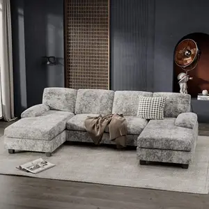 豪华4座可分离布艺沙发套装现代意大利设计家居家具客厅家具